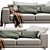Modern Luxury Sofa 3D Model 3D model small image 2