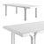 Elegant Imane Dining Table Design 3D model small image 3