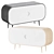 Contemporary Rounded Nightstand 3D model small image 1