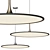 Modern Minimalist LED Pendant Light 3D model small image 1