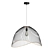 Matte Black Iron Rattan Pendant 3D model small image 1
