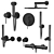 Gattoni Circle Two Bathroom Set 3D model small image 4