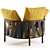 Arketipo Modern Outdoor Seating 3D model small image 3