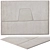 Monocromo Linen Rug: Elegant Design 3D model small image 1
