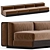 Modern Italian Design Sofa Bed 3D model small image 1