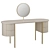 Luxury Vanity Table by Turri 3D model small image 1