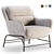 Contemporary SADIRA Armchair Model 3D model small image 1