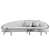 Chic Ether Curved Sofas Collection 3D model small image 7