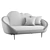 Ether Cloud Settee: Heavenly Design 3D model small image 7