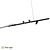 Kylie LED Hanging Pendant, Black 3D model small image 2