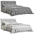 Modern Jenny Two Panel Bed 3D model small image 5