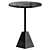 Black Marble Side Table 3D Model 3D model small image 1