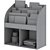 Children's Bookcase with Library Books 3D model small image 6