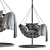 Vinotti Makadamia Hanging Swing Chair 3D model small image 5