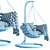 Vinotti Makadamia Hanging Swing Chair 3D model small image 7