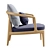 Roberto Lazzeroni Teak Armchair 3D model small image 4