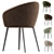 Neyton Velvet Green Armchair 3D model small image 5