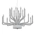 Venetian Glass Brass Chandelier 3D model small image 2