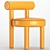 Modern Velvet Chair Gropius Model 3D model small image 11