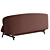 Elegant Coquille Shell Inspired Sofa 3D model small image 4