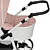 Venicci Pure Rose Stroller 3D model small image 6