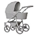 Venicci Pure Rose Stroller 3D model small image 7