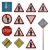 High-Quality Priority Road Sign Set 3D model small image 1