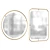 Sleek Benson Round Wall Mirror 3D model small image 1