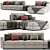 Modern Horm Ellington Sectional Chaise 3D model small image 1