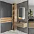 Versatile Bathroom Furniture Set 70 3D model small image 1