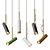 Sleek Pendant Lamp Collection 3D model small image 1