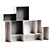 Eco-friendly Modular Bookcase Furniture 3D model small image 1