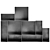 Eco-friendly Modular Bookcase Furniture 3D model small image 2