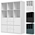 Modern Storage Unit with 6 Shelves 3D model small image 1