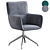 Modern Swivel Kitchen Chair 3D model small image 1