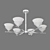 Eurosvet Rylee Ceiling Light 6-Lamp 3D model small image 2