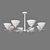 Eurosvet Rylee 8-Light Ceiling Fixture 3D model small image 2