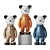 Space Bear 3D Model Kit 3D model small image 1