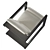 Modern Elegance Sculptural Armchair 3D model small image 5