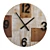 Rustic Light Wood Wall Clock 3D model small image 2