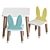 Kids' Table and Chair Set 3D model small image 1