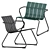 Seaside Chic Lounge Chair 3D model small image 1