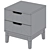 Buca Nightstand by Actona 3D model small image 5