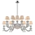 Elegant Oval LED Crystal Chandelier 3D model small image 1