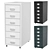 IKEA Helmer Storage Cabinet Furniture 3D model small image 1