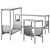 Minimalist Tub Bench in 2 Colors 3D model small image 5