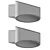 Elegant Trame Sconce Pair 3D model small image 4