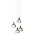 Gourd Glass Hanging Pendant Light 3D model small image 3