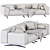Elegant Grasso Sofa by Eichholtz 3D model small image 3