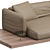 Modern Elegance Leather Sofa 3D model small image 2